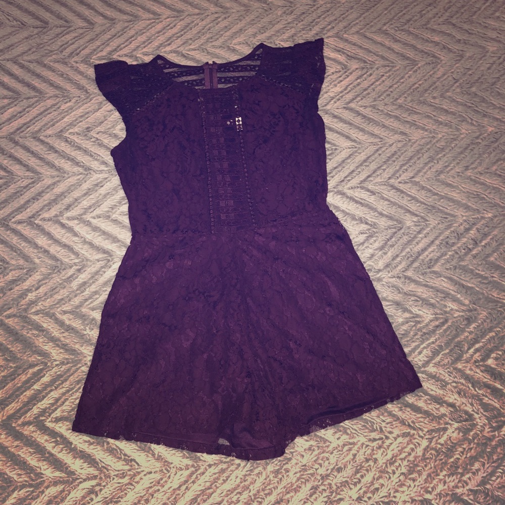 Dark purple romper small